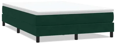 Produktbild von vidaXL Boxspringbett ohne Matratze Dunkelgrün 160x220 cm Samt