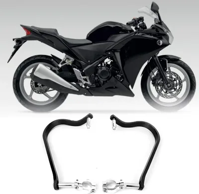 Produktbild von 2 Stück modifizierter Lenkerschutz Motorrad Anti-Fall-Handschutz (schwarz)