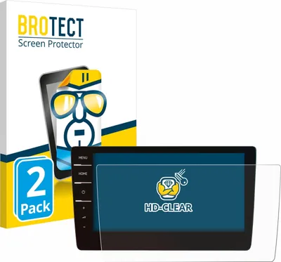 Produktbild von 2x Für Volkswagen Tiguan 2019 Discover Pro 9.2" 2017-2020 Schutzfolie BROTECT Displayschutz Display Schutz Folie Klar Transparent