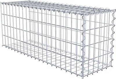 Produktbild von Anbaugabione Typ 2 100 cm x 40 cm x 30 cm (L x H x T), Maschenweite 5 cm x 10 cm, Spirale