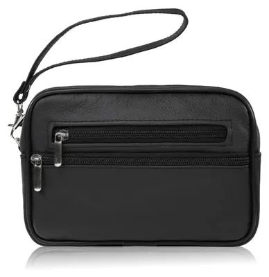 Produktbild von Herren Lederhandtasche schwarz geräumig klassisch Abruzzo ABR-29