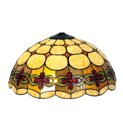 Produktbild von LumiLamp Tiffany Lampenschirm bunt aus Glas Ø 40 cm