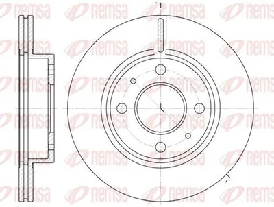 Produktbild von 2x REMSA Bremsscheibe 6105.10 vorne für NISSAN 100 NX (B13) SUNNY II Coupe (B12)