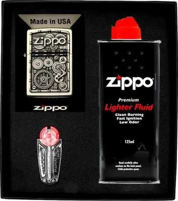 Zdjęcie produktu dla Zestaw Zippo Zapalniczka Gear Weels Prezentowy No1