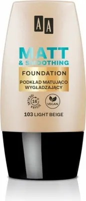 Produktbild von AA Make Up Matt Foundation mattierende und glättende Grundierung 103 Light Beige 30ml