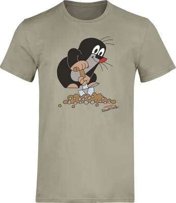 Produktbild von Der kleine Maulwurf T-Shirt Herren Der kleine fleißige Maulwurf grün 3XL