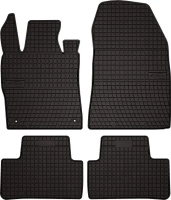 Produktbild von Gummi-Fußmatten für Peugeot 308 III 2021- (Schrägheck/Kombi) – 4-tlg, Schwarz, passgenau – Wielganizator SolidPRO