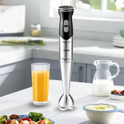 Produktbild von Stabmixer – 700 W – Edelstahl – 2 Geschwindigkeitsstufen – Leicht zu reinigen