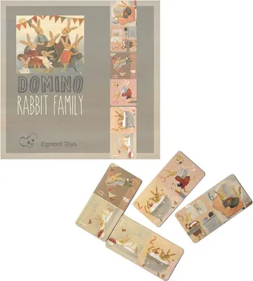 Image de Jeu de dominos Famille de lapins