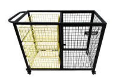 Produktbild von Netsportique Ballwagen – Stabiler Aufbewahrungswagen für Bälle mit Rollen (1080 x 520 x 940 mm)