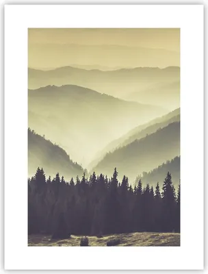 Produktbild von Poster - Poster ohne Rahmen - Berge Wald Natur - 30x40 cm - Wand Bild - Wanddeko - Wandbilder - Kunstposter - Wandposter - Bilder - Kunstdruck - Wanddekoration - Wandbild - P2XPA30x40-3820