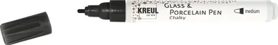 Produktbild von KREUL Glass & Porcelain Pen Chalky medium Black Carbon