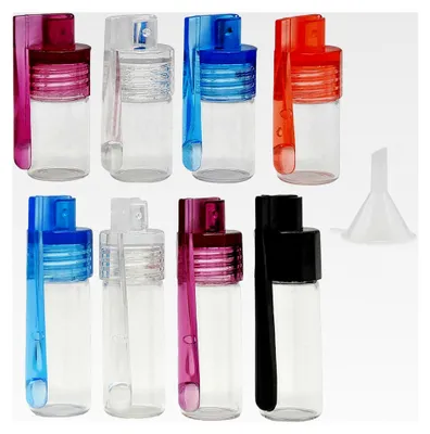 Produktbild von 8 Stück Gewürzpulverbehälter mit Löffel und Glasflaschen, Mini-Flaschen zum Befüllen, kleine Flaschen mit Trichter, kleine Aufbewahrungsflaschen