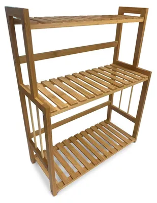 Bambus-Organizer, 3 Etagen, 42x18x53 cm, 20 kg Belastbarkeit