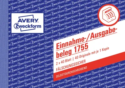 Zdjęcie produktu dla Avery 1755, Biały, Żółty, Karton, A6, 148 x 105 mm, 40 stron(y), 2 szt.