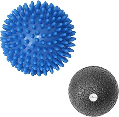 Produktbild von ø 9cm Massageball Igelball +  6cm Faszienball