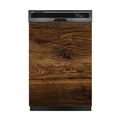 Produktbild von Magnete Dekorative 60x80 cm Küche Magnetmatte Spülmaschine - Dunkle Holz