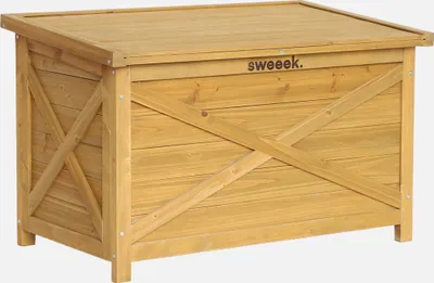 Immagine prodotto di Cassapanca in legno di abete 80cm, Marrone naturale