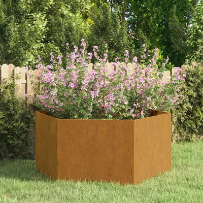 Image de vidaXL Bac à plantes rouillé 90x90x45 cm acier corten