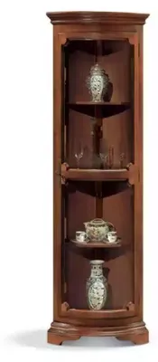 Immagine prodotto di Vetrina per soggiorno, mobile, credenza, vetrine in legno, armadio, colore marrone