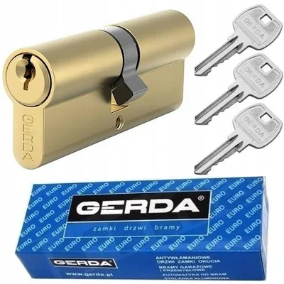 Produktbild von Gerda WKE1 Profilzylinder Messing Türschloss 28/36mm
