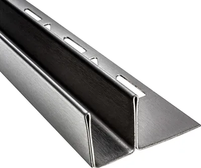 Produktbild von Glas-Fliesenprofil Edelstahl Klemmprofil Wandprofil V2A 2m H19mm 13mm-Glas gebürstet