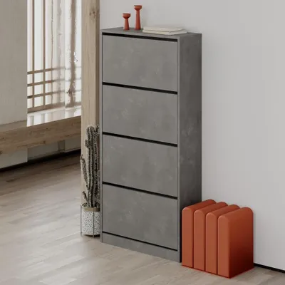 Immagine prodotto di Scarpiera quattro ante a ribalta SHC540RETRO 73x26x154,5 colore grigio retro