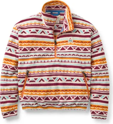 Produktbild von PASSENGER Women Half-Zip Fleece Ayla Recycled Micro Polartec® geo tracks birch L