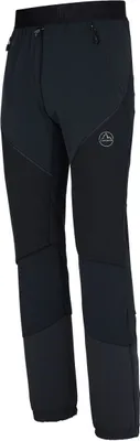 Dunkle Trekkinghose Kyril Pant M von La Sportiva mit mehreren Taschen und verstärkten Bereichen.