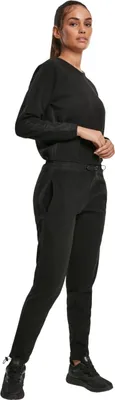 Image de Combinaison pour femme Urban Classics Ladies Polar Fleece Jumpsuit noir - XL