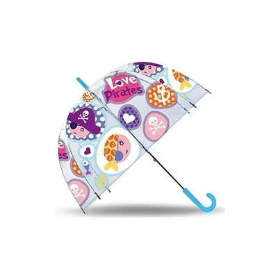 Produktbild von Piraten Regenschirm mit Piraten Symbolen Durchmesser 70cm