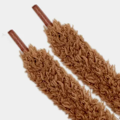 Image de Lacets FUZZY Fluffy Fat Laces Adidas Nike Asics New Balance 15mm 1,5cm - 140 cm, Brown