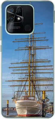 Produktbild von König Design Hülle kompatibel mit Xiaomi Redmi 10C Kunststoff Soft Handyhülle - Handy Case Segelboot