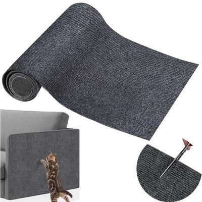 Produktbild von Kratzbaum – Kratzmatte für Katzen – 40 x 200 cm – Kletterwand Katzen – Kätzchenspielzeug – Selbstklebende Kratzmatte  – Selbstklebende – Möbelschutz