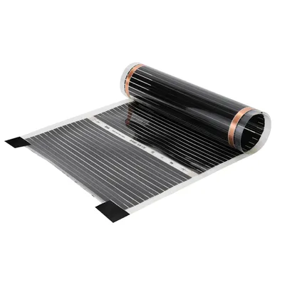 Zdjęcie produktu dla Folia grzewcza TolleTour do ogrzewania podłogowego, promieniowa elektryczna, 220W/m², przeznaczona do powierzchni 7m², zestaw folii grzewczych, 2 sztuki po 0,5m każda