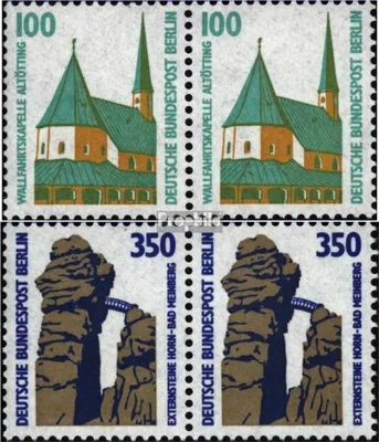 Produktbild von Briefmarken Berlin (West) 1989 Mi 834A wP-835A wP waagerechte Paare (kompl.Ausg.) postfrisch Sehenswürdigkeiten