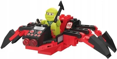 Productafbeelding van Playtive Clippys Set Klemmbausteine Mini - Ninja Spinne