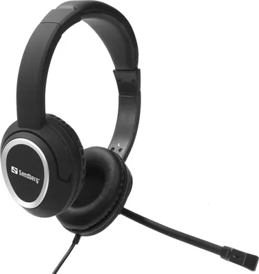 Obrázek produktu pro Sandberg MiniJack Chat Headset, Kabel, Hovory/hudba, 20 - 20000 Hz, 180 g, Sluchátka s mikrofonem, Černá