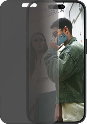Produktbild von PanzerGlass SAFE. by ® 2-Way Privacy Displayschutz iPhone 16 | 15 | Ultra-Wide Fit, Apple, Apple - iPhone 16, Apple - iPhone 15, Trockene Anwendung, Kratzresistent, Schockresistent, Transparent, 1 Stück(e)
