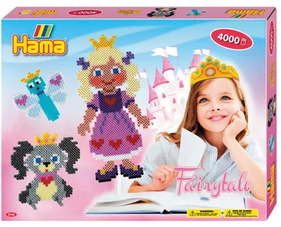Image de Hama Coffret cadeau de perles à repasser Midi de conte de fées