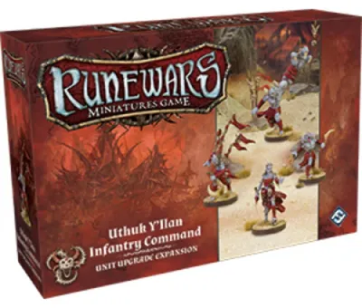 Produktbild von Fantasy Flight Games Runewars Miniatures Game: Uthuk Y'llan Infantry Command Unit Upgrade Expansion - English