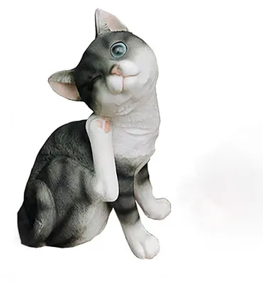 Zdjęcie produktu dla Figura dekoracyjna do ogrodu, stojąca, czarna, wysokość 26 cm
