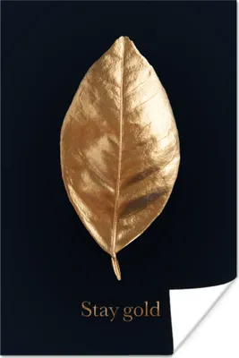 Produktbild von MuchoWow® Poster Zitat - Gold - Luxus 40x60 cm - Plakate für die Wand - Poster Babyzimmer