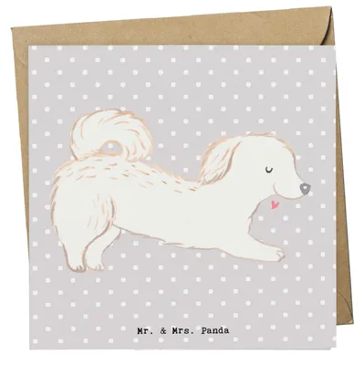 Produktbild von Mr. & Mrs. Panda Grußkarte Maltipoo Moment - Grau Pastell - Geschenk, Klappkarte, Mischling, faltkarte, doppelkarte, anlasskarte, Kreuzung, Glückwunschkarte