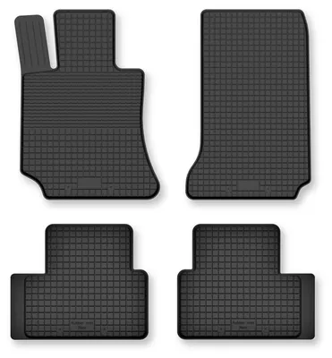 Produktbild von Gummifußmatten 4er Set, universell für: Mercedes C W204 Limousine, Kombi, Coupé (2007-2014)