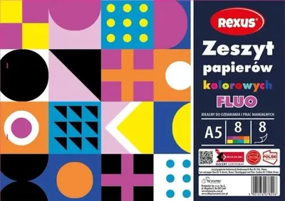Imagen del producto de Cuaderno de papel de colores A5, 8 hojas de papel satinado
