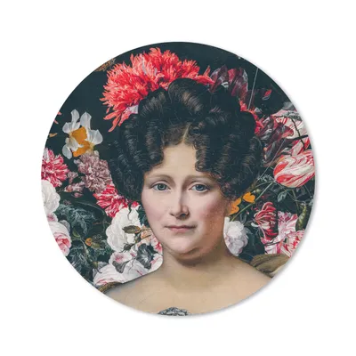 Produktbild von MuchoWow® Mauspad Mousepad Malerei - Blumen - Natur 30x30 cm - Mousepads - Maus Mat - Pad - Mausunterlage - Tischunterlage - Schreibtischmatten