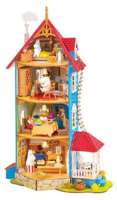 Image de Puzzle 3D Maison miniature Moominhouse, RoLife, 441 pièces