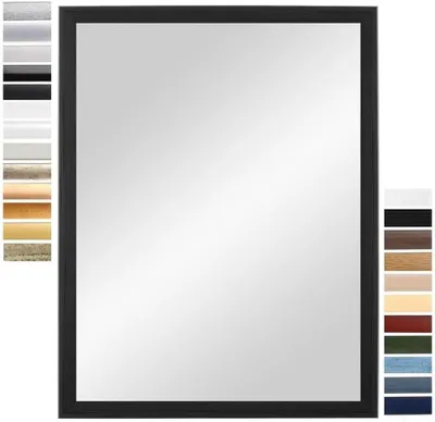 Obrázok produktu pre Ručne vyrobený nástenný zrkadlo s dreveným rámom, 85 x 90 cm