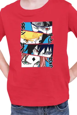 Zdjęcie produktu dla Koszulka Dziecięca Naruto Team 7 05, 7-8 Jahr - 128 / Czerwony